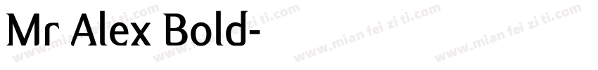 Mr Alex Bold字体转换